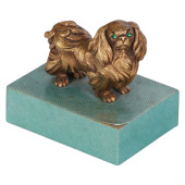 ANTIQUE 19C GILT BRONZE PEKING