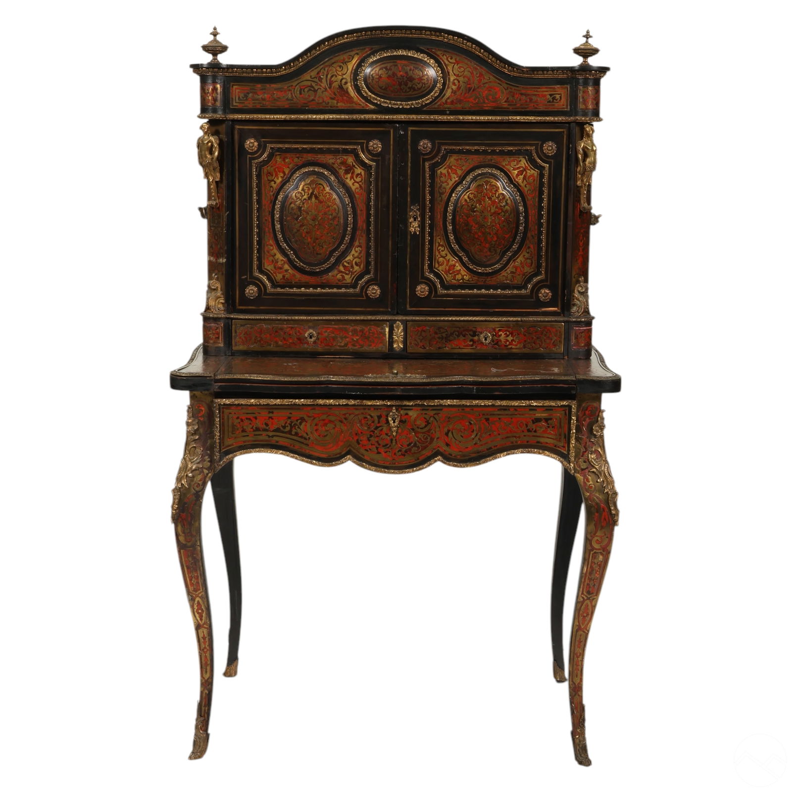 ANTIQUE 19TH C FRENCH BOULLE