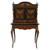 ANTIQUE 19TH C FRENCH BOULLE W