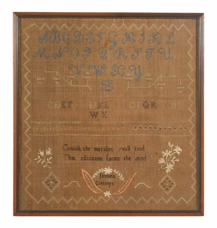 ANTIQUE 19TH C. NEEDLEWORK