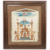 ANTIQUE 19TH CENTURY FRAMED MA