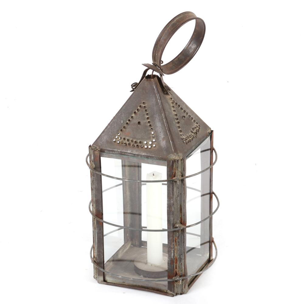 ANTIQUE 19TH CENTURY PUNCHED TIN