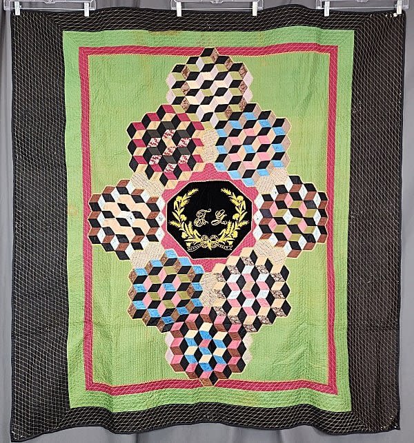 Antique 19thC Silk Tumbling