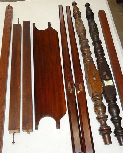 ANTIQUE 4 POST BEDAntique carved