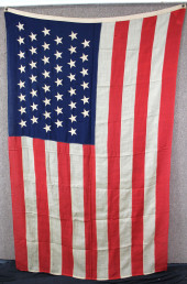 ANTIQUE 44 STAR AMERICAN FLAG