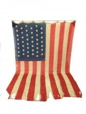 ANTIQUE 45 STAR LARGE AMERICAN