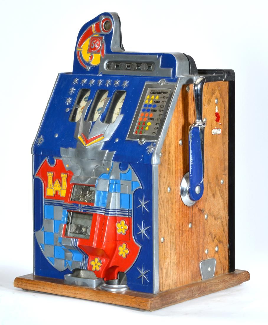 ANTIQUE 5 CENT MILLS CASTLE FRONT