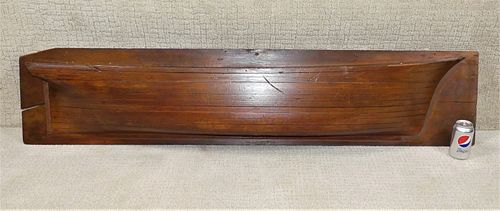 ANTIQUE 5 FOOT HALF HULL MODELLarge
