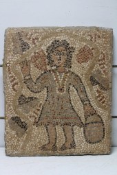 ANTIQUE 5TH-7TH C. MOSAIC PANE
