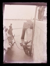 ANTIQUE 5X7 GLASS NEGATIVE STA