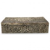ANTIQUE 800 SILVER EMBOSSED FI