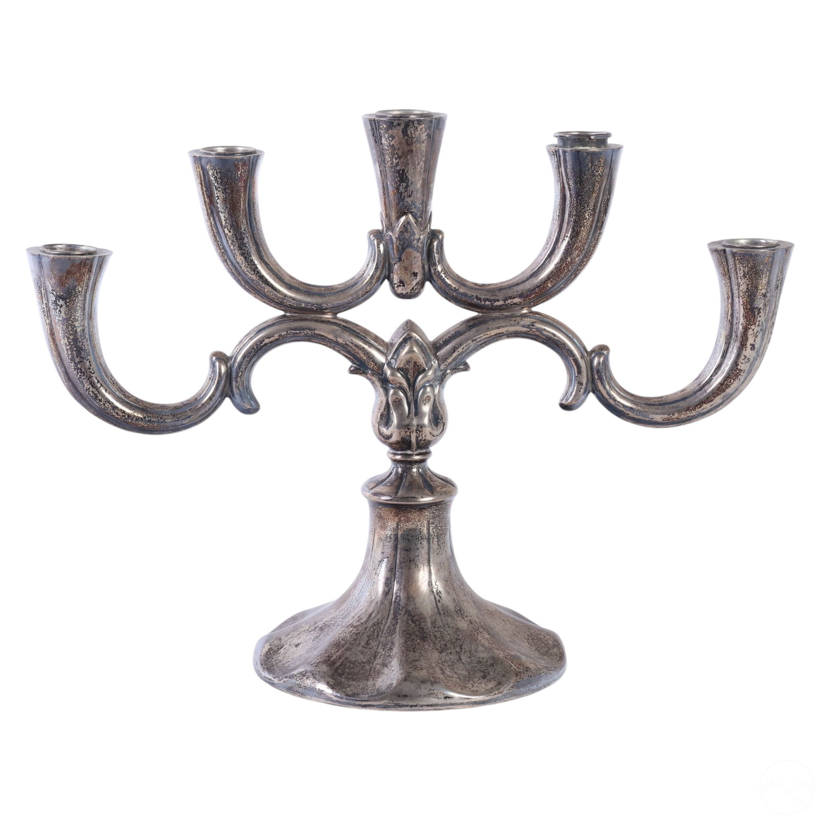 ANTIQUE 800 SILVER FIVE-ARM