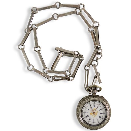 ANTIQUE 800 SILVER POCKET