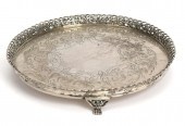 ANTIQUE '850' SILVER SALVER. A
