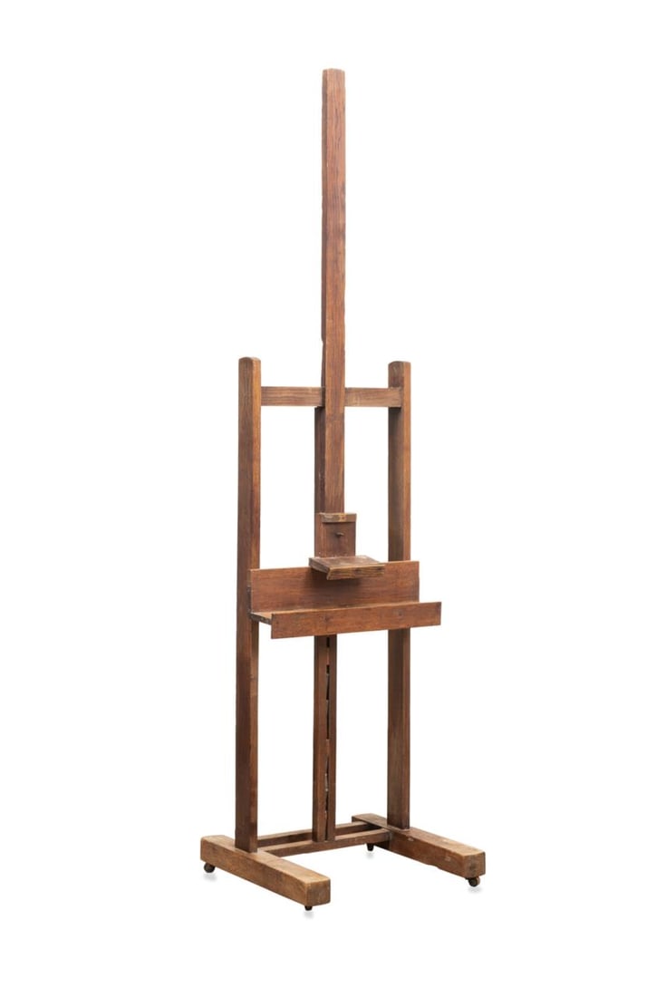 ANTIQUE ADJUSTABLE WOODEN PAINTER'S