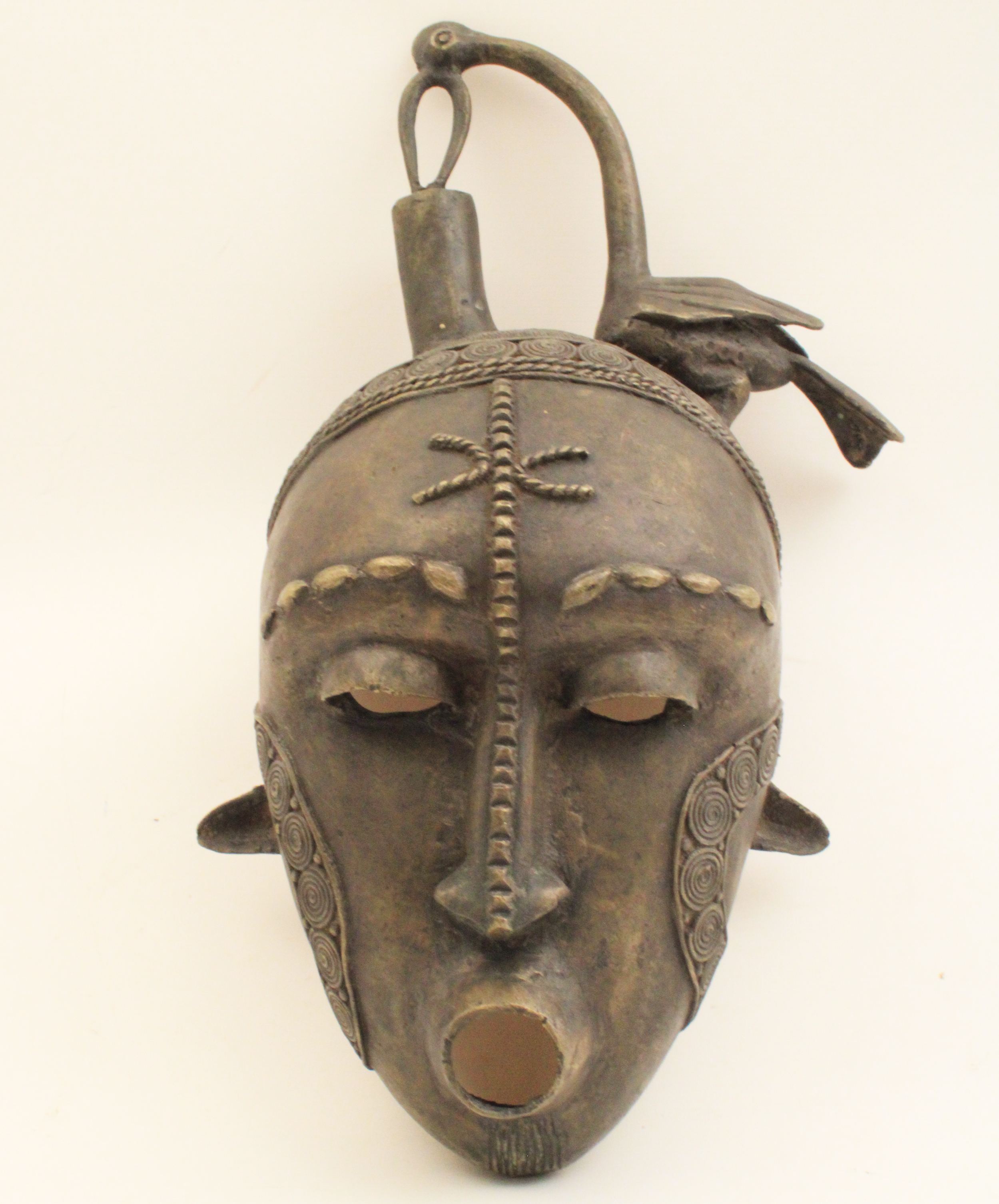 ANTIQUE AFRICAN BRONZE CEREMONIAL