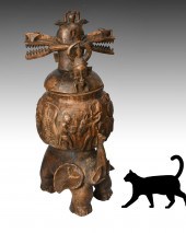ANTIQUE AFRICAN CARVED WOODEN