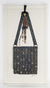 ANTIQUE AFRICAN LEATHER SATCHE