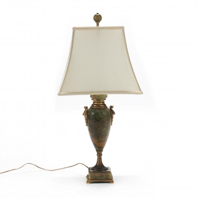 ANTIQUE ALABASTER AND DORE BRONZE