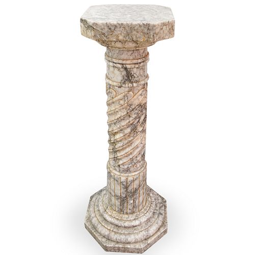 ANTIQUE ALABASTER COLUMN