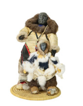 ANTIQUE ALASKAN INUIT HAND MAD