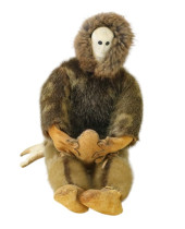 ANTIQUE ALASKAN INUIT HAND MAD