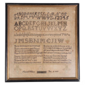 ANTIQUE ALPHABETIC SCHOOLGIRL