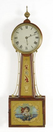 ANTIQUE AMERICAN BANJO CLOCKCi