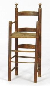 ANTIQUE AMERICAN CHILD'S RUSH-