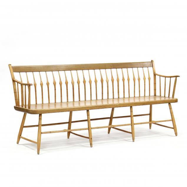 ANTIQUE AMERICAN DEACON'S BENCH