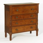 ANTIQUE AMERICAN EMPIRE FOUR-D