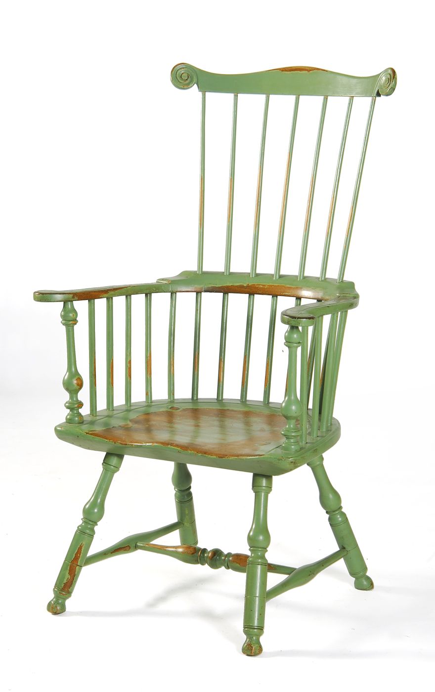 ANTIQUE AMERICAN FANBACK WINDSOR