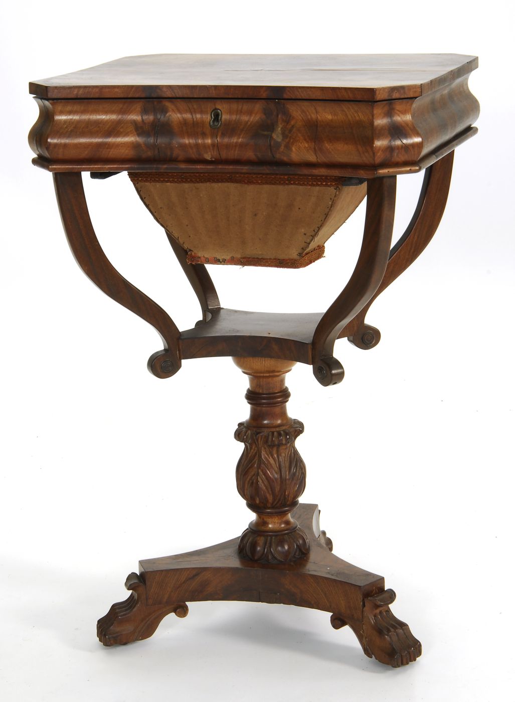 ANTIQUE AMERICAN FEDERAL SEWING