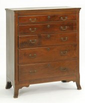 ANTIQUE AMERICAN FIVE-DRAWER C