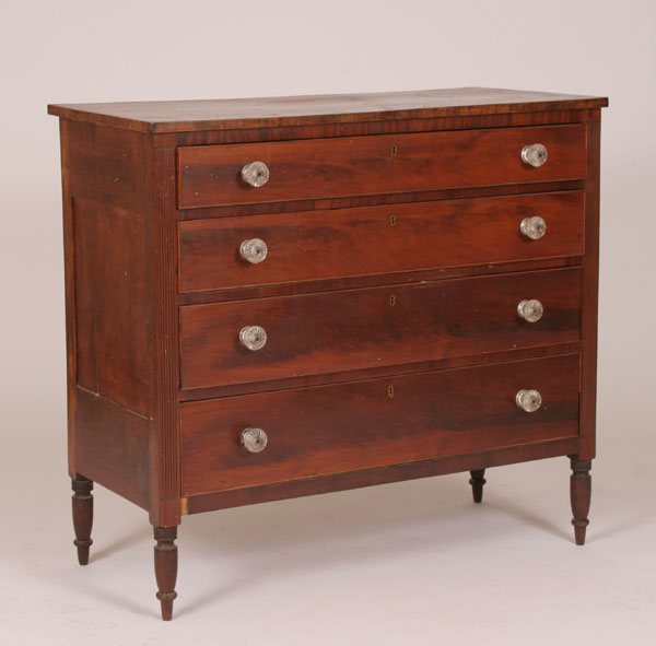 Antique American four drawer chest;