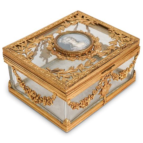 ANTIQUE AMERICAN GILT BRONZE AND