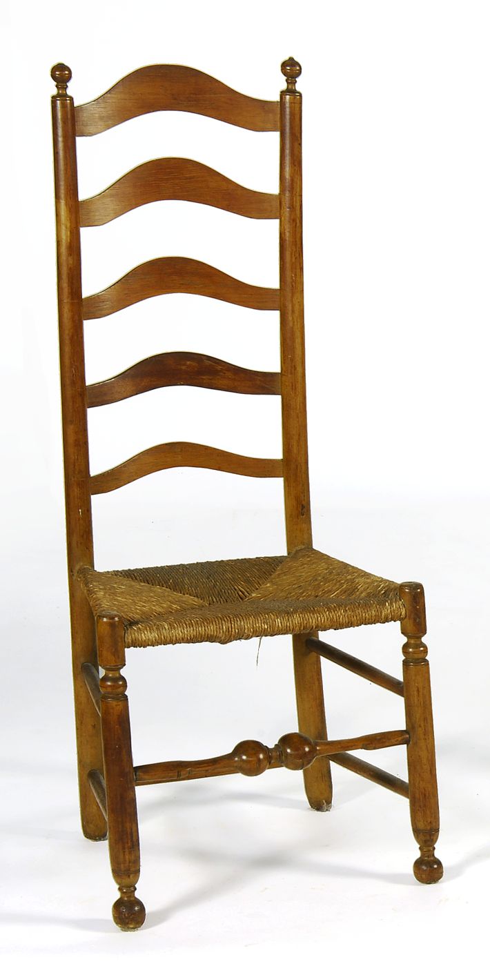 ANTIQUE AMERICAN LADDERBACK