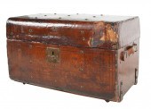 ANTIQUE AMERICAN LEATHER-CLAD