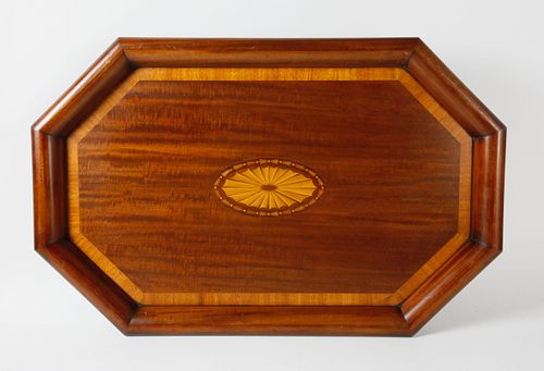 ANTIQUE AMERICAN MAHOGANY AND