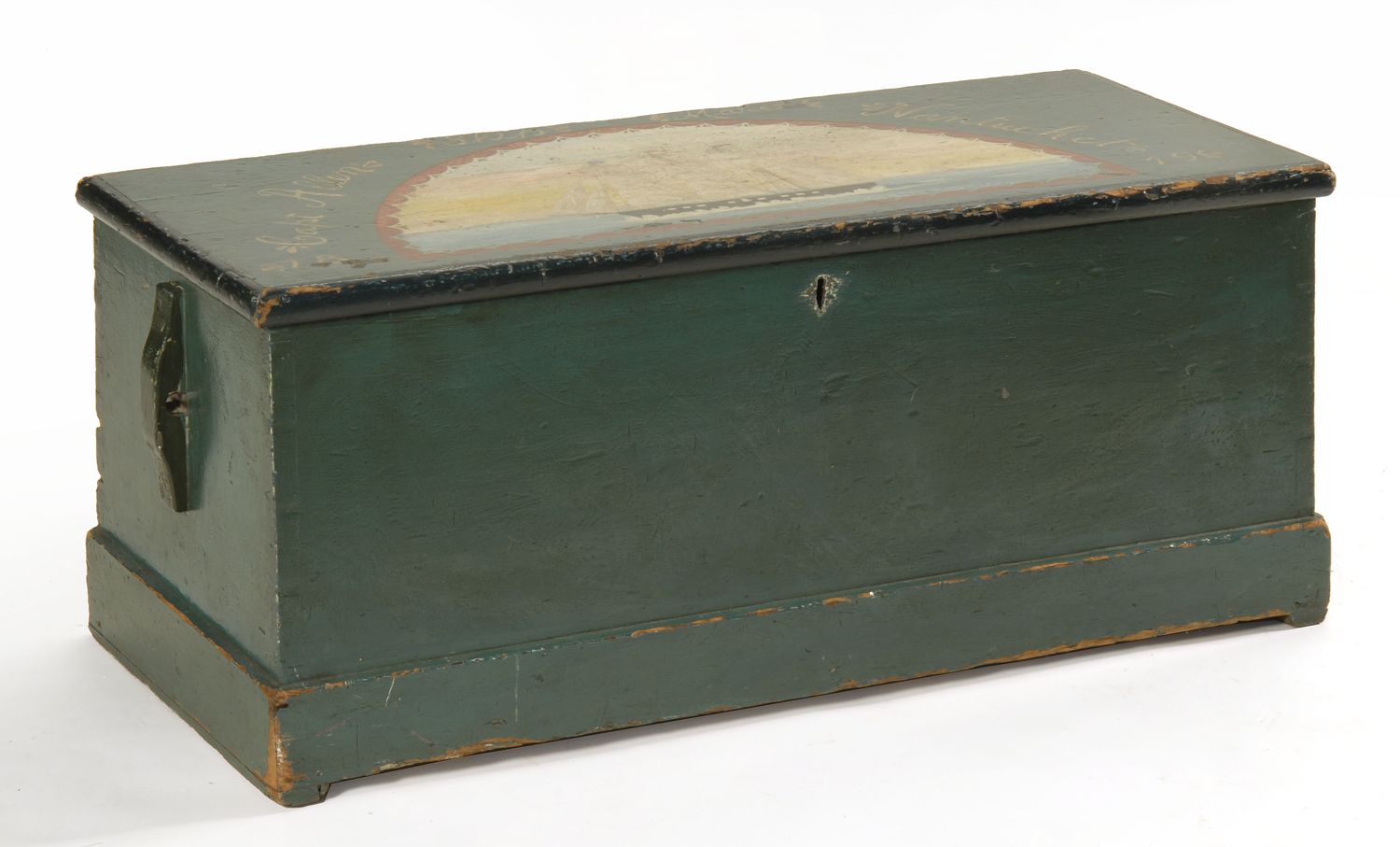 ANTIQUE AMERICAN PAINTED SEA