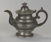 ANTIQUE AMERICAN PEWTER COFFEE