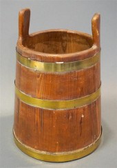 ANTIQUE AMERICAN PINE BRASS MO