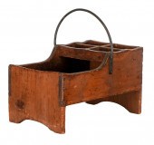 ANTIQUE AMERICAN PINE WOOD TRA