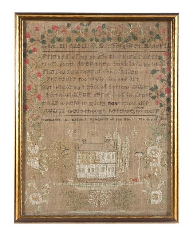 ANTIQUE AMERICAN SAMPLER