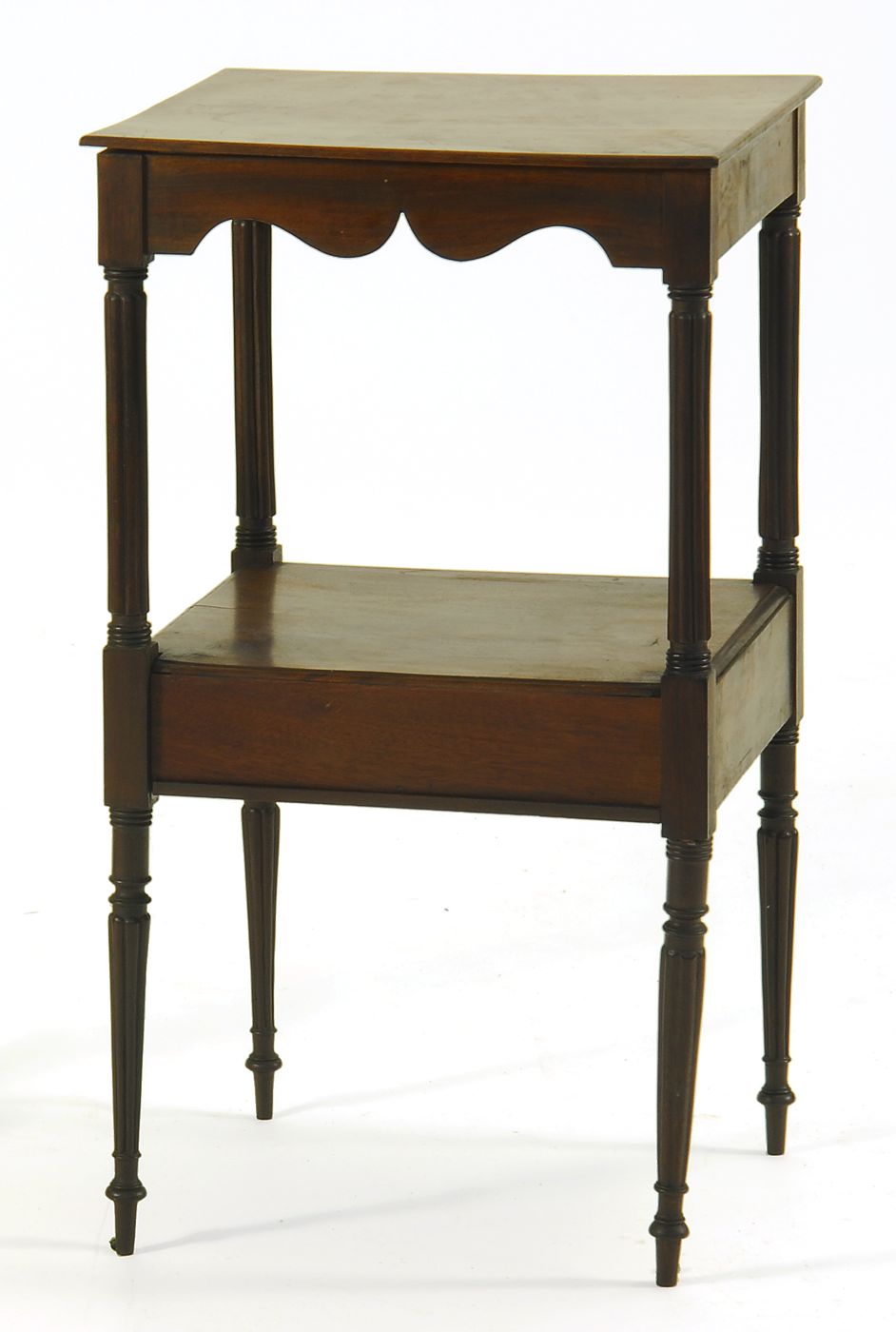ANTIQUE AMERICAN SHERATON END