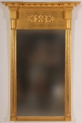 ANTIQUE AMERICAN SHERATON GILT