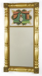 ANTIQUE AMERICAN SHERATON TWO-