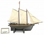 ANTIQUE AMERICAN SHIP MODEL, M