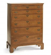 ANTIQUE AMERICAN SIX-DRAWER TA