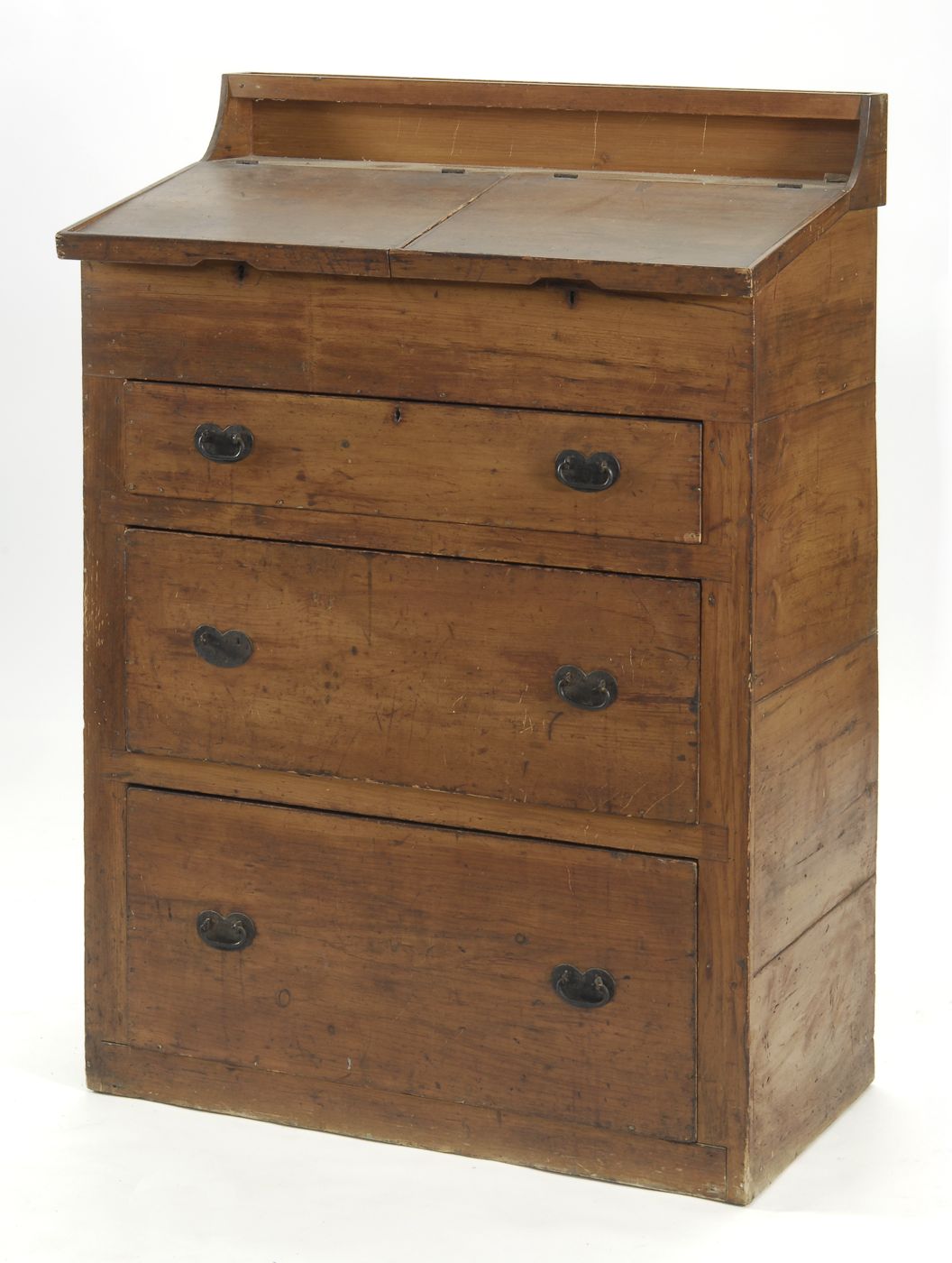 ANTIQUE AMERICAN THREE-DRAWER